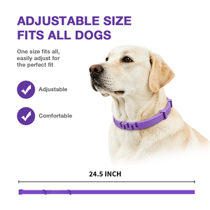 Collier apaisant pour chiens, lot de 4, formule à libération lente d'huiles essentielles naturelles cliniquement prouvées, soulagement de l'anxiété, convient à toutes les tailles, <span class=keywords><strong>60</strong></span> jours - Product Image 4