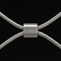 Maille de câble en acier inoxydable HF316 pour balustrade de hall d'hôtel et façade de bâtiment