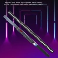 Barre de lumière LED professionnelle RGBW 3-en-1 E27 150W CRI95, activée par le son, dimmable, 60 canaux, éclairage de scène DJ Disco DMX512 en aluminium