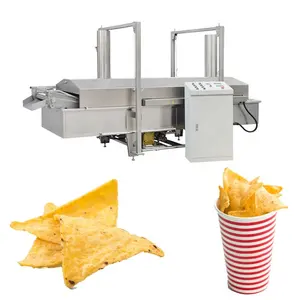 Hot Sale High Quality Fried Cassava Chip Extruding & Frying Making Machine