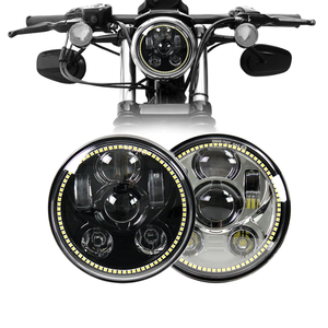 Faro de 5,75 pulgadas, haz Alto y Bajo + DRL Compatible para motocicleta <span class=keywords><strong>Harley</strong></span> Honda VTX 1800 VTX <span class=keywords><strong>1300</strong></span> - Product Image 1