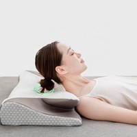 Oreiller orthopédique ergonomique en mousse à mémoire de forme Oreiller cervical solide infusé de caractères marins Soulagement efficace de la douleur au cou