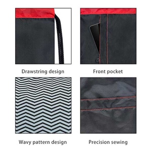 Custom Outdoor Waterproof Drawstring Sports <b>Backpack</b> Simple Polyester Hiking Travel Drawstring Bag Letter Factory Logo Printing - Product Image 2