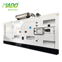 Generador Súper Silencioso MADO de 800 kVA y 1250 kVA Trifásico con ATS, Refrigerado por Agua, para Uso Industrial y de Construcción