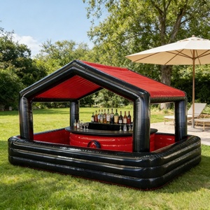Bar flottant gonflable personnalisé en PVC, salon flottant gonflable avec sièges, capacité de 100 à 500 kg, à vendre - Product Image 1