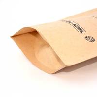 Emballage personnalisé en papier kraft laminé haute barrière avec logo pour pâte corporelle et liquide en pochette à bec verseur