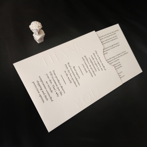 Cartes <span class=keywords><strong>de</strong></span> <span class=keywords><strong>remerciement</strong></span> personnalisées avec conception libre, gaufrage et impression en creux, haut <span class=keywords><strong>de</strong></span> gamme et luxueux - Product Image 4