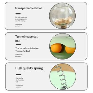 Hoge kwaliteit transparante <span class=keywords><strong>plastic</strong></span> huisdierenvoerbal, cartoon stijl, interactieve honden- en kattentunnel, speeltje - Product Image 5