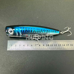 เหยื่อปลอมแบบป๊อปเปอร์ขนาดใหญ่ 13 ซม. น้ำหนัก 60 กรัม เหยื่อแข็งพลาสติกสำหรับตกปลาทะเล เหยื่อตกปลาแบบทรอลลิ่ง เหยื่อปลอมแบบป๊อปเปอร์สำหรับตกปลาผิวน้ำ - Product Image 4