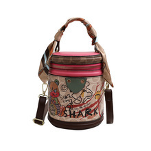 Bolso de Diseño Directo de Fábrica, Tipo Bandolera, de Hombro, Tipo Cubo con Asa Superior, Bolsos Modernos para Mujeres y Niñas - Product Image 1
