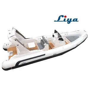 Liya 25 pés 16peson velocidade catamarãs de luxo barco de fibra de vidro para venda