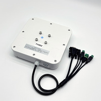 Lecteur RFID UHF longue portée EPC GEN2 860~960MHz RS232/Relais/WG26/RJ45 6dBi avec mode masque de mot de passe 4M pour la gestion des poubelles de parking