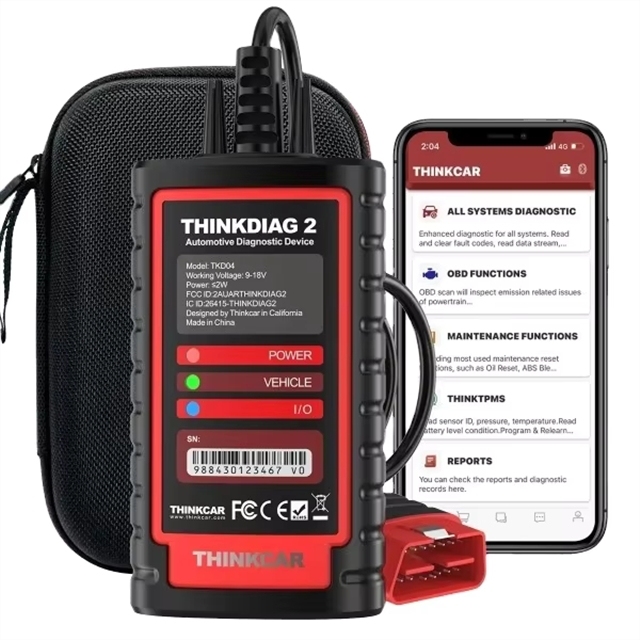 ZYSY 2025 Car Scanner Thinkcar ThinkDiag 2 Universal OBD Bi-directional Control Full System Function 2 Diagnostic Tool for