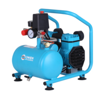 Compresseur d'air silencieux OWEN 1100W, faible bruit, sans huile, avec réservoir de 5L pour usage domestique et usine de fabrication