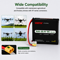 Pin drone dung lượng cao 16Ah 68.4V 10C, thời lượng sử dụng lâu dài, pin lithium cho máy bay không người lái, dùng cho kiểm tra đường dây điện.