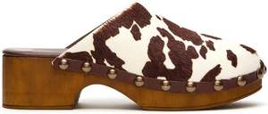 <span class=keywords><strong>Mules</strong></span> à <span class=keywords><strong>talon</strong></span> bas fermées à l'avant pour femmes, bout rond, talons <span class=keywords><strong>en</strong></span> <span class=keywords><strong>bois</strong></span> - Product Image 2