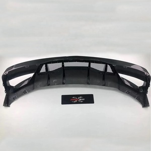PM Design lèvre de pare-chocs arrière en Fiber de carbone sèche de haute qualité pour 2019 + Chevrolet <span class=keywords><strong>Corvette</strong></span> C8 mise à niveau du diffuseur arrière - Product Image 3