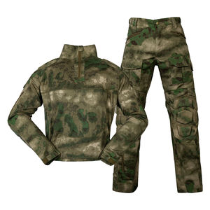 Chasse en plein air respirant A-TACS Camo <span class=keywords><strong>plissé</strong></span> grenouille costume ensemble avec EVA genou épaule <span class=keywords><strong>coude</strong></span> rembourrage - Product Image 1