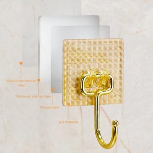 Light Luxury Silver Gray Eco-Friendly PET Adhesive <b>Hook</b> Flexible Design Multi-Functional Wall Mounted Hanger Trend Bathroom - Product Image 2