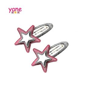 Vendita calda per bambini Hairgrips a forma di stella clip per capelli a scatto nuovi accessori all'ingrosso-composto da tessuto metallico e poliestere - Product Image 2