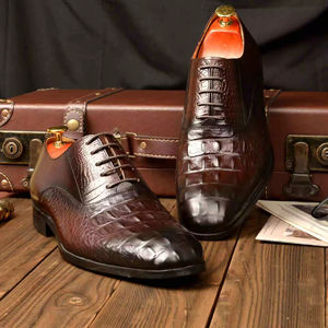 2026 Men's Trendy Waterproof Breathable Leather Shoes for Wedding & Business Casual Use - Product Image 3