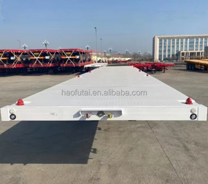 <span class=keywords><strong>Precio</strong></span> de Fábrica, Semirremolque de Plataforma Plana de 3 Ejes y 50T, Remolque para Transporte de Contenedores de 20 y 40 Pies para África - Product Image 2