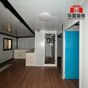 Casa contenitore prefabbricata espandibile da 20 piedi con 2 camere da letto spedite piccole case fatte di pannello Sandwich <span class=keywords><strong>in</strong></span> vendita - Product Image 6