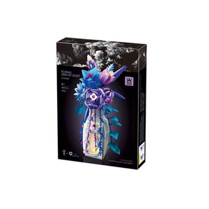 ชุดตัวต่ออุตสาหกรรมวังเก้โรส ช่อดอกไม้ประดับกระถางต้นไม้ ของตกแต่งโต๊ะ แจกัน ของเล่นประกอบเอง ของขวัญวันเกิดสำหรับเด็กผู้หญิง - Product Image 2