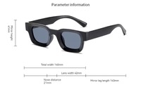 Lunettes de soleil de luxe vintage pour hommes, design léopard, petites lunettes carrées en PC, monture épaisse noire, fabricant de lunettes de soleil classiques