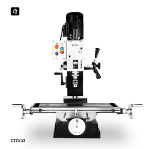 CTZX32 <span class=keywords><strong>fraiseuse</strong></span> de forage à vitesse variable multifonctionnelle perceuse à banc vertical moulin manuel pour une utilisation de paillasse - Product Image 3