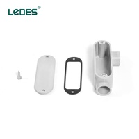 Boîtiers de conduit certifiés LeDES ETL de type LR pour utilisation avec des tuyaux en PVC de classe 40, usine chinoise, boîte J, accessoires électriques pour plafond