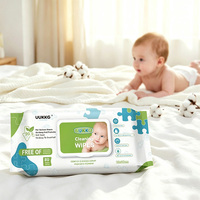 80 feuilles de tissus non tissés sans alcool, 16x20cm, pour soins de la peau des bébés, tissus hydratants, doux, pour peau délicate, sans stimulation, UU08