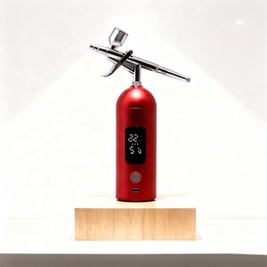 Профессиональный перезаряжаемый аэрограф с LED-дисплеем и 3 скоростями, высокое давление 35 PSI для нейл-арта, макияжа и рисования - Product Image 2