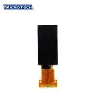 Layar OLED Mini AMOLED 0.96 inci dengan resolusi 80*160 dan antarmuka SPI 4-Line menampilkan konten 4 baris