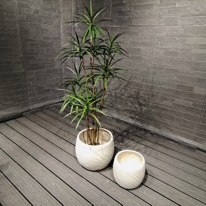 Nuevo Kit de Macetas Nórdicas Ecológicas para Interiores/Exteriores, Gran Capacidad de 15L, Textura Ligera, Diseño Japandi, Lindos Orificios de Drenaje, para el Hogar - Product Image 4