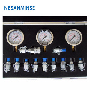ชุดเกจวัดแรงดัน NBSANMINSE รุ่น SM16256 ชุดอุปกรณ์ไฮดรอลิกพร้อมข้อต่อหลายแบบสำหรับการทดสอบ - Product Image 1