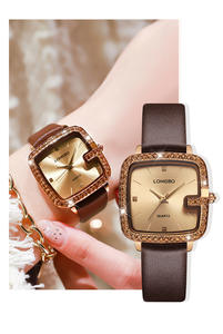 Reloj de Pulsera de Cuarzo Cuadrado Simple Retro de Moda para Mujer - Product Image 5