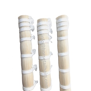 Pelos <span class=keywords><strong>de</strong></span> cola <span class=keywords><strong>de</strong></span> caballo mongol Natural <span class=keywords><strong>de</strong></span> 30-33 "<span class=keywords><strong>de</strong></span> grado Premium y grado Normal sin blanquear para hacer arcos <span class=keywords><strong>de</strong></span> violín/viola/violonchelo - Product Image 1