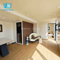 Maison de vacances préfabriquée de luxe de 40 pieds avec appareils électroménagers modulaires, style bungalow Apple, pour jardin