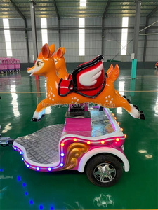 Parque infantil al aire libre Equipo <span class=keywords><strong>para</strong></span> niños <span class=keywords><strong>Coche</strong></span> turístico eléctrico Elk Animal Theme Mini Track Train - Product Image 5