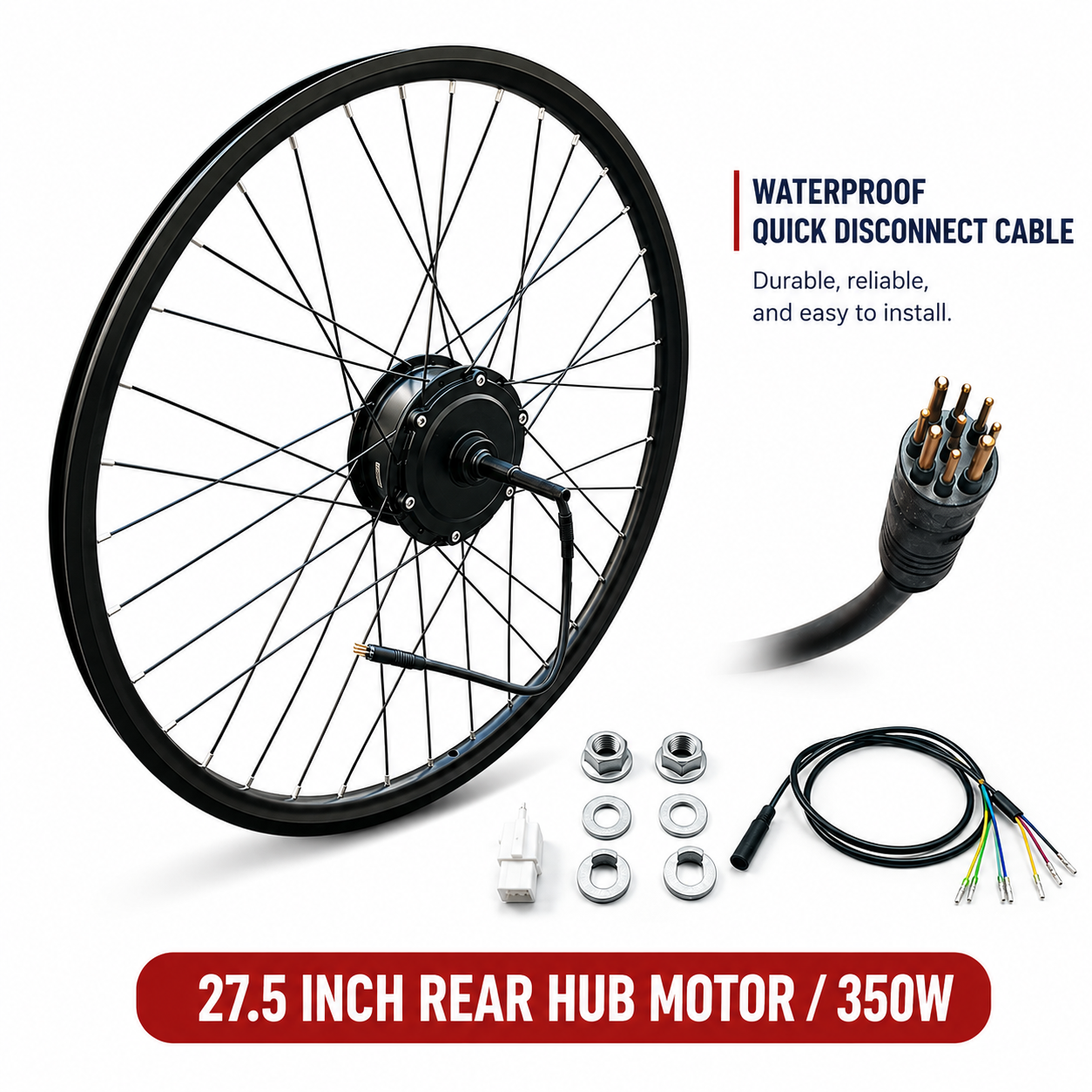 Rotatif à propulsion arrière, 27,5 pouces, 350 W