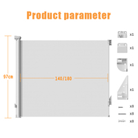 Prodigy SG027 Barrière de sécurité pour bébé innovante et rétractable, design multifonctionnel pour animaux domestiques et cuisine, nouveauté