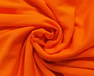 LX Wholesale EN20471 Hi Vis 100% Polyester Silk Fabric Functional Reflective Mesh Fabric 75D YARN DYED Plain 58/60" EN ES