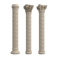Moule en plastique ABS réutilisable pour la coulée de colonnes romaines à rayures rondes, design pour la maison