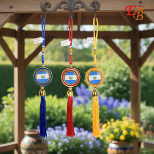 13 \ "EL SALVADOR decorazione ciondolo 288 pz/prodotto bandiera CS - Product Image 3