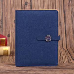 Wholesale Customizable Factory Direct Supply Custom Logo <b>A5</b> Loose-leaf Buckle Notebook Suit Leather Cover Business <b>Notepad</b> Diary - Product Image 4