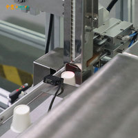 Impresora de tazas de papel, máquina de impresión de pantalla de seda totalmente automática para tazas desechables de cono cilíndrico
