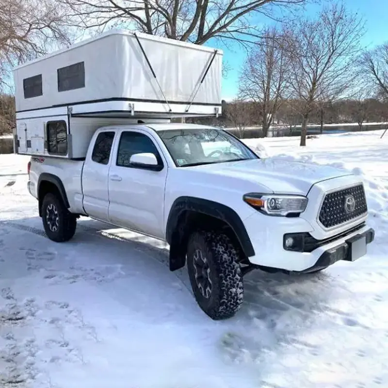Pop up captura campista mais simples Mais Leve melhor caminhão campista Com Casas de Banho de inverno
