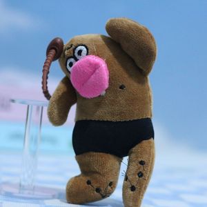 Serie pazzo carino fuga piccola bambola ciondolo Super morbido peluche portachiavi giocattolo con grande bocca di anatra ricamo OPP Bag per <span class=keywords><strong>il</strong></span> compleanno - Product Image 3