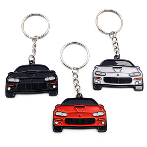 Porte-clés personnalisé en alliage de zinc, modèle de voiture Jeep tout-terrain 2D, cadeau pour les passionnés d'automobiles - Product Image 4